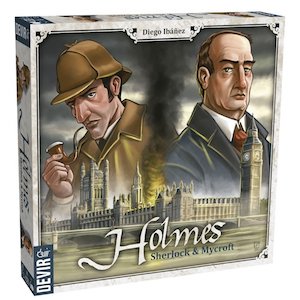 Holmes, Sherlock y Mycroft es un juego de mesa para dos jugadores, en el que encarnaréis a Sherlock y su hermano Mycroft en la resolución de un crimen.